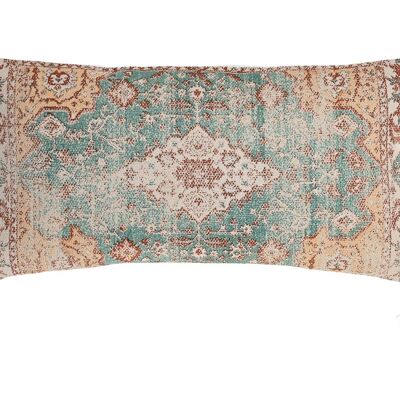 COUSSIN COTON 60X10X30 850 GR, FRANGES BLEUES TX201051