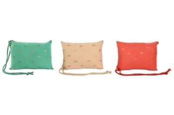 Coussin Coton Polyester 20X10X30 Plage 3 Assortiment. BO211442 1