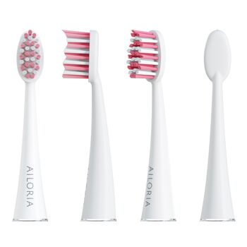 SHINE BRIGHT - lot de 6 têtes de brosse de rechange - rose 2