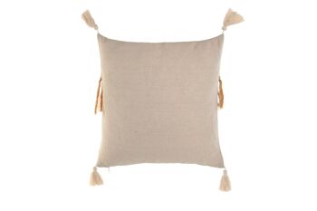 COUSSIN EN COTON RECYCLÉ 45X15X45 420 GR. FRANGES TX210385 4