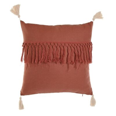 RECYCLED COTTON CUSHION 45X15X45 420 GR. FRINGES TX210386