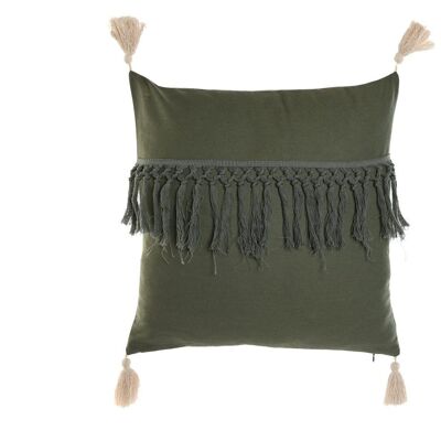 RECYCLED COTTON CUSHION 45X15X45 420 GR. FRINGES TX210387