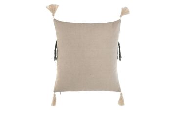 COUSSIN EN COTON RECYCLÉ 45X15X45 420 GR. FRANGES TX210387 4