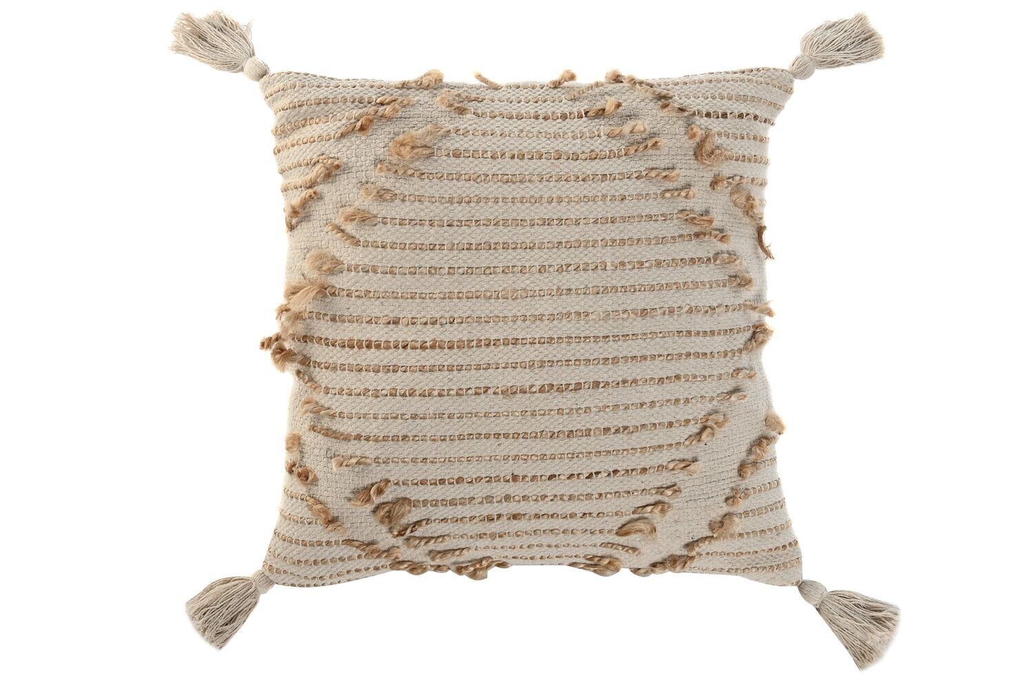 CUSCINO IN JUTA COTONE 45X45 802 GR, FATTO A MANO TX213620