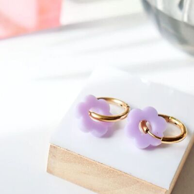 Isabelle Pastel Violet Earrings