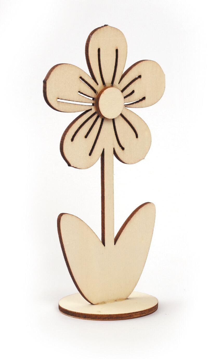 FIORE DA DECORARE SU BASE 130x55x3MM