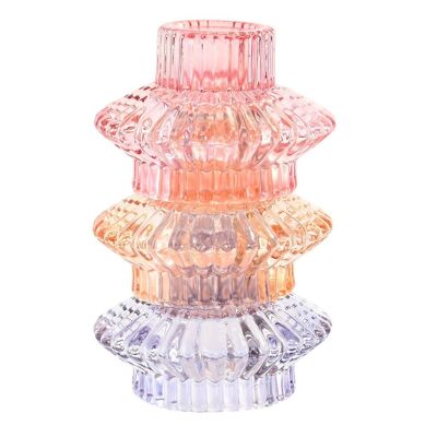 Portavela Cristal 8X8X12,5 Multicolor PV203311
