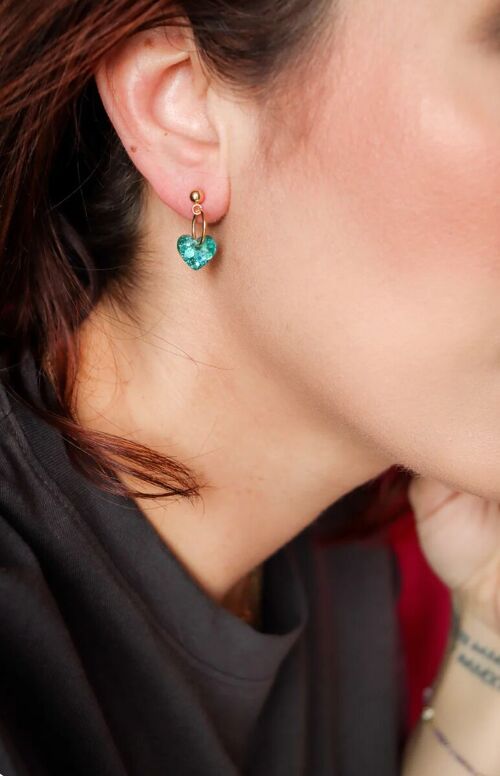 Boucles d'oreilles Lucie turquoise