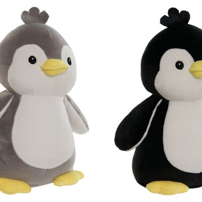 POLYESTER PLUSH 15X15X25 PENGUIN 2 ASSORT. PE212993