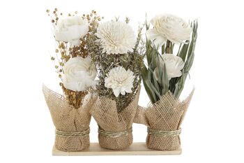 PLANTE À FLEURS SÈCHES 26X8X27 BEIGE JA207877 1