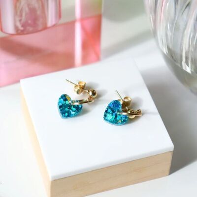 Boucles d'oreilles Lucie aqua