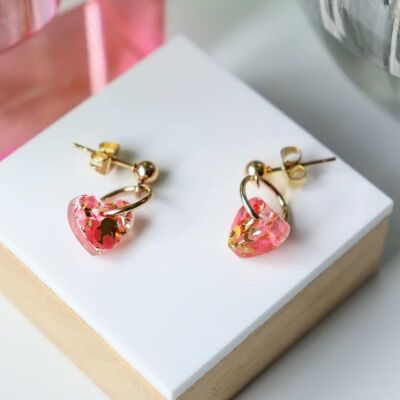Lucie rose gold earrings