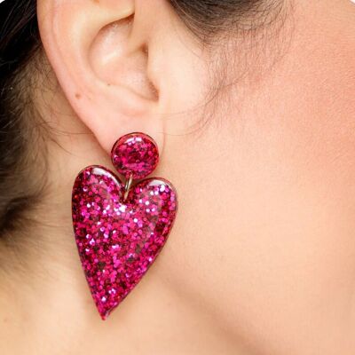 Claire Fuchsia earrings