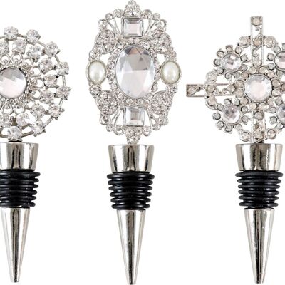 BOTTLE STOPPER CRISTALLO 3 PIECE SET (HOFF5551)