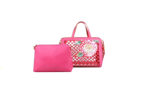 Basket with seperate shoulder bag | Pink