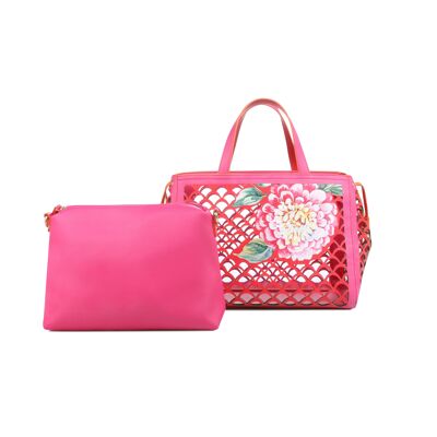 Basket with seperate shoulder bag | Pink