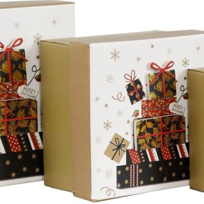 GIFT BOXES GIFTBOX 3 PIECE SET (HOFF6025)