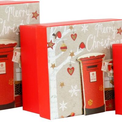 GIFT BOXES LETTERBOX 3 PIECE SET (HOFF6024)