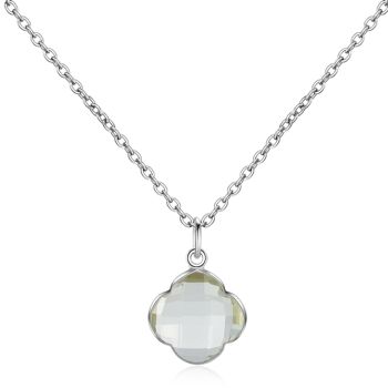 CAPUCINE - Collier - argent - crystal_stone (transparent)