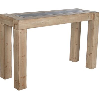 CONSOLE MDF SAPIN 155X45X90,5 NATUREL MB209219