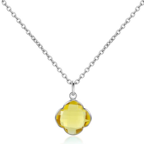 CAPUCINE - Halskette - silver - topaz (yellow)