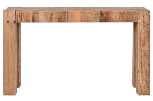 Consola Madera Reciclada Pino 117X36X71 Natural MB212636