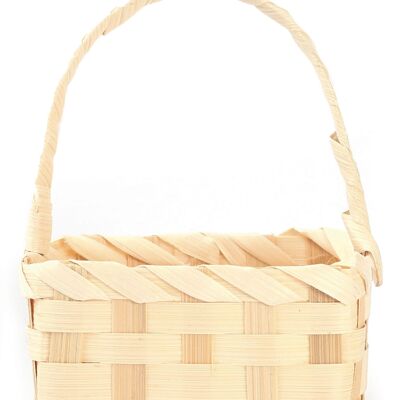 RECT BAMBOO BASKET 90X50X130MM