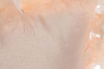COUSSIN POLYESTER 40X40 380 GR. PLUMES ROSE TX213562 4