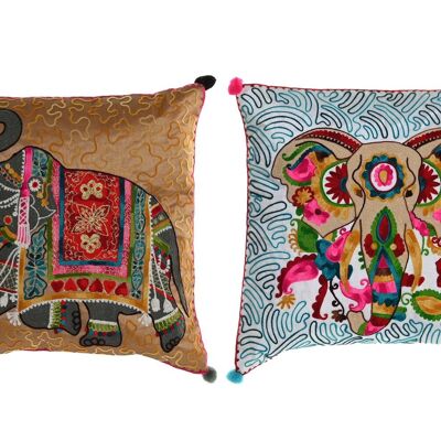 POLYESTER CUSHION 40X5X40 440 GR, ELEPHANT 2 SURT. TX200862