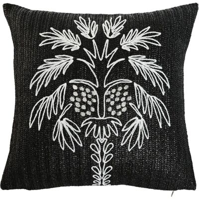 COUSSIN POLYESTER 42X15X42 400 GR. BRODERIE NOIRE TX210222