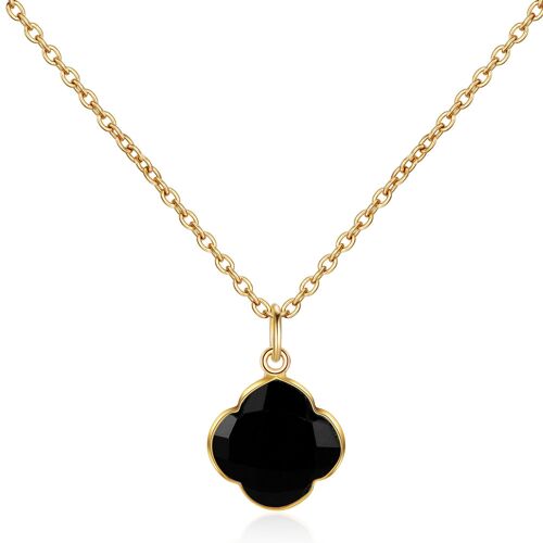 CAPUCINE - Halskette - gold - onyx (black)