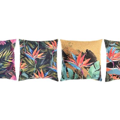 POLYESTER CUSHION 45X10X45 400 GR, TROPICAL 4 ASSORTED. TX202418