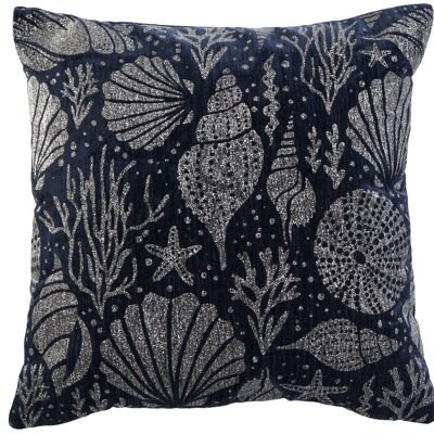 CHENILLE CUSHION 45X15X45 450 GR, NAVY BLUE TX210824