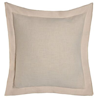LINEN CUSHION 45X45 420 GR. WITH FRINGES SAND TX213500