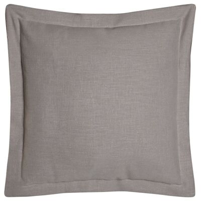 LINEN CUSHION 45X45 420 GR. WITH LIGHT GRAY FRINGES TX213502