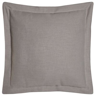 LINEN CUSHION 45X45 420 GR, WITH LIGHT GRAY FRINGES TX213502