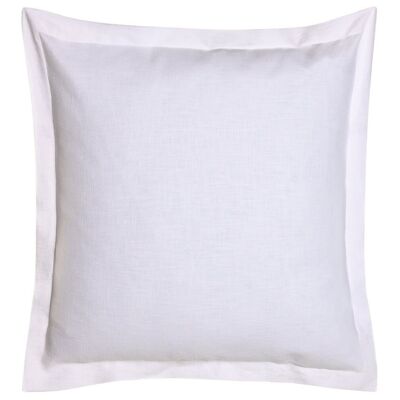 LINEN CUSHION 60X60 750 GR. WITH OFF WHITE FRINGES TX213495