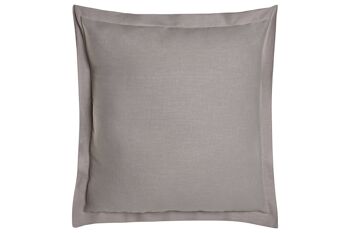 COUSSIN EN LIN 60X60 750 GR. AVEC FRANGES GRIS CLAIR TX213498 1