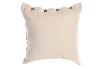 COUSSIN LIN COTON 45X10X45 350 GR BOUTONS BEIGE TX200107 1