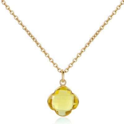 CAPUCINE - necklace - gold - topaz (yellow)