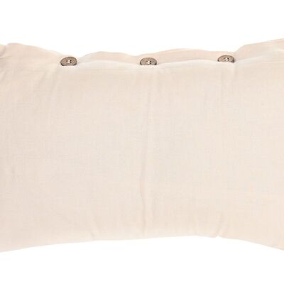 COUSSIN LIN COTON 50X10X30 350 GR BOUTONS BEIGE TX200108