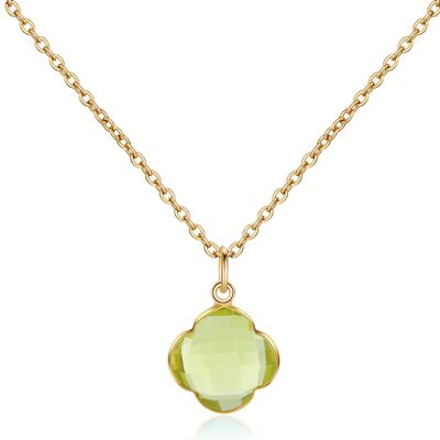 CAPUCINE - necklace - gold - quartz (yellow)