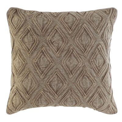 COUSSIN COTON 50X15X50 560GR, BRODERIE BEIGE TX208687