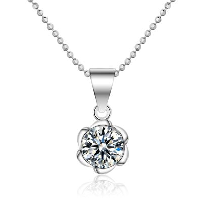 ENVIE - necklace - silver - zirkonia (transparent)