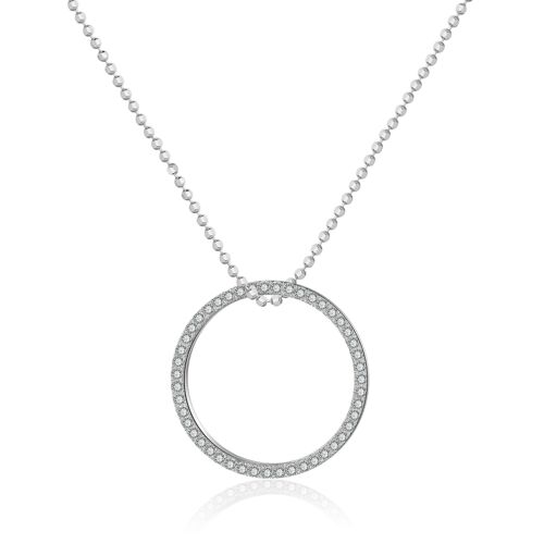 LISON - Halskette lang - silver - zirkonia (transparent)