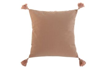 COUSSIN COTON 45X5X45 420 GR, CORAIL AVEC GLANDS TX210146 4