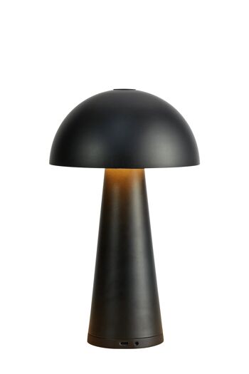 Table rechargeable FUNGI noir mat B/O 1