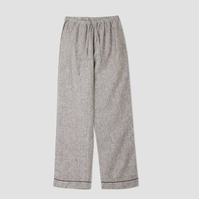 Men's Grey Linen Pyjama Trousers