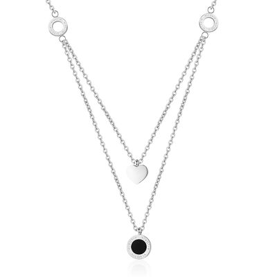 ALINE - necklace - silver