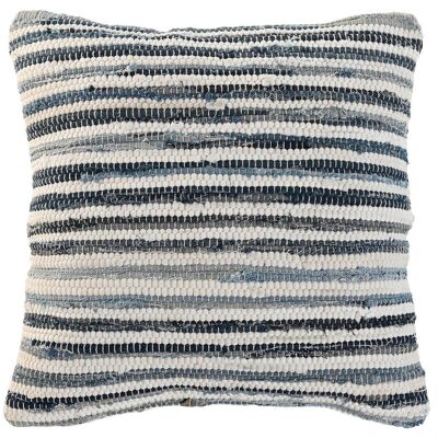 CUSCINO IN COTONE 45X15X45 450 GR CHINDI BLU TX211271